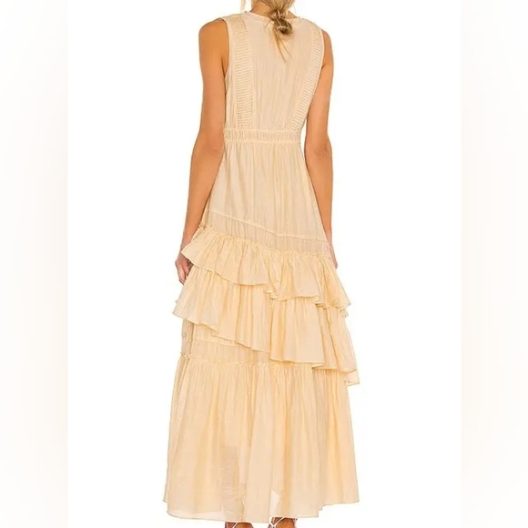 Loveshackfancy Jordie Dress Warm Sand NEW - Picture 3 of 8